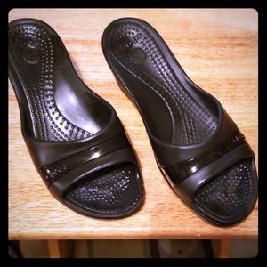 Crocs Peeptoe Wedges